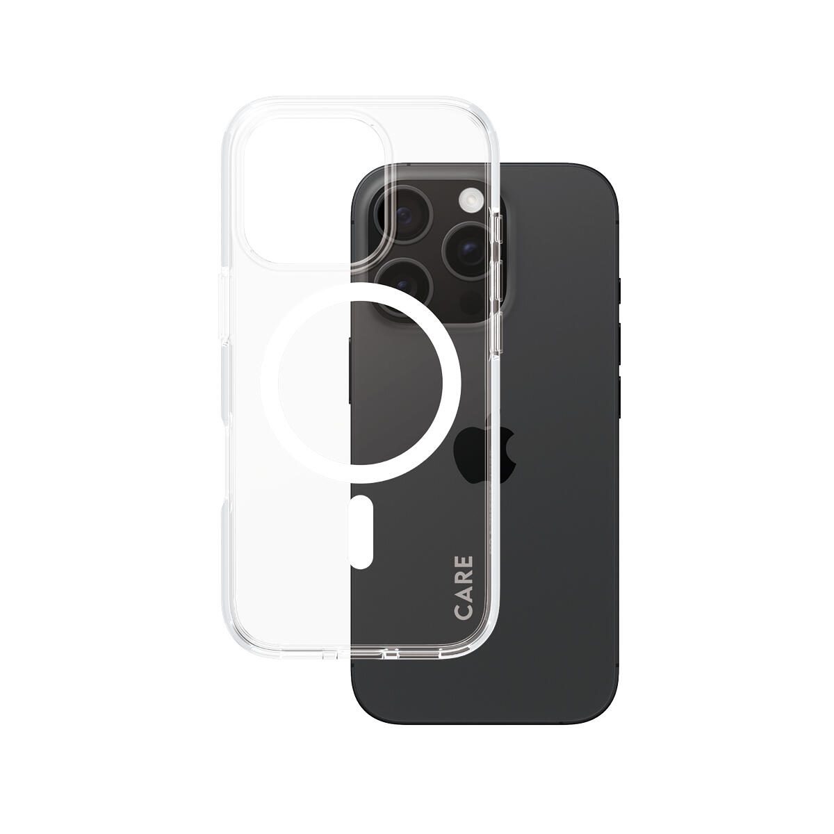 CARE by PanzerGlass® Flagship Case Transparent Urban Combat Weiß MagSafe für iPhone 16 Pro CARE by PanzerGlass® Flagship Case Transparent Urban Combat Weiß MagSafe für iPhone 16 Pro